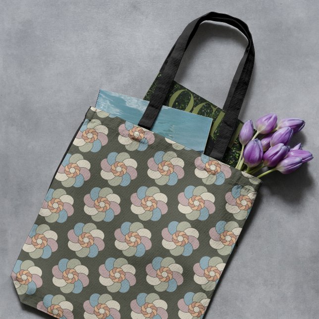 Tote Bag Floraux rétro des années 60 (Créateur téléchargé)