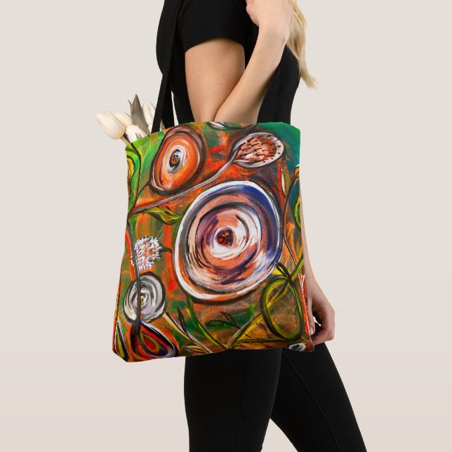 Tote Bag Flore Abstraite (De près)