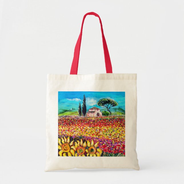 TOTE BAG FLORE EN TOSCANE (Devant)