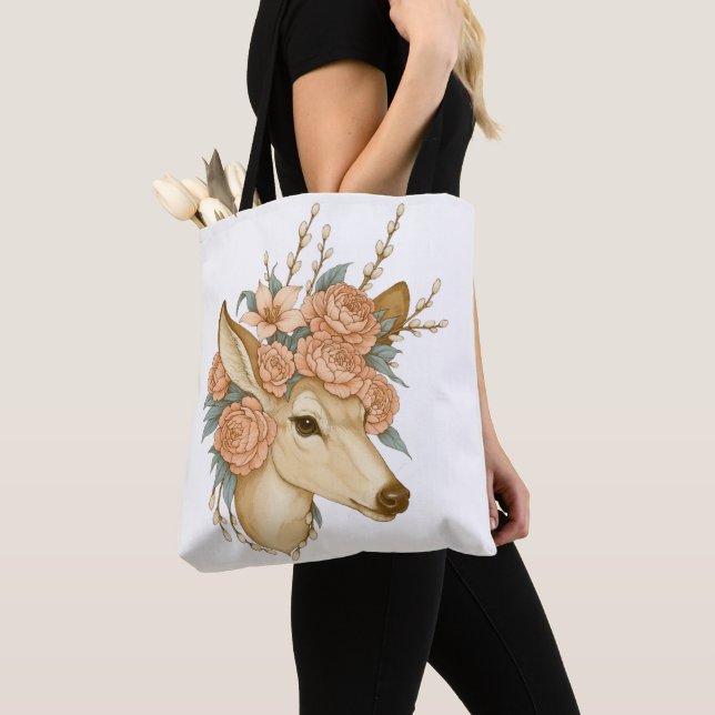 Tote Bag Flore - L’Esprit Doux de la Nature (De près)