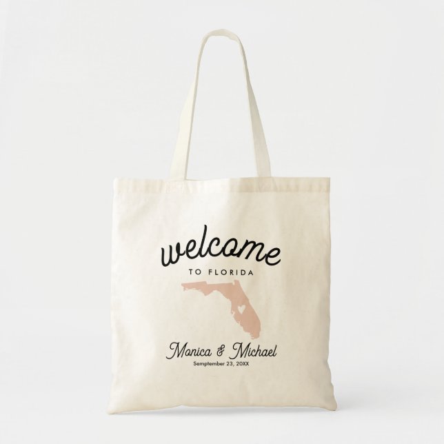Tote Bag FLORIDA State Destination Mariage N'IMPORTE QUELLE (Devant)