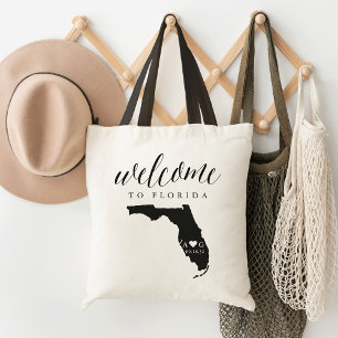 Tote Bag Florida State Silhouette Mariage Bienvenue Fourre-