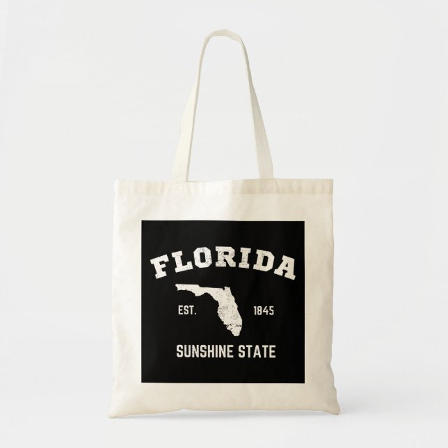 Tote Bag Floride Est 1845 Sunshine State (Devant)