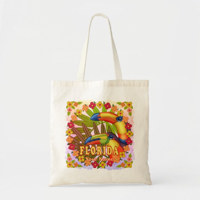 Tote Bag Floride Toucans (Devant)