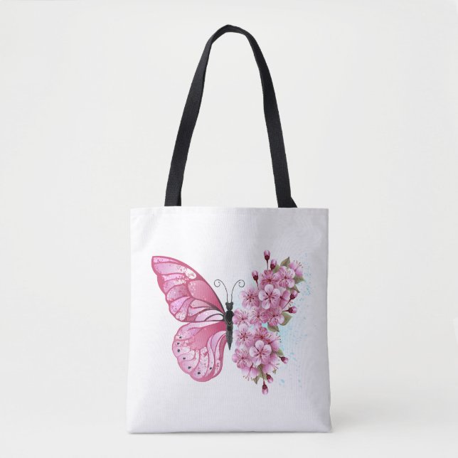 Tote Bag Flower Butterfly (Devant)