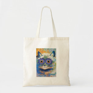 Tote Bag Flower Cat by Louis Wain