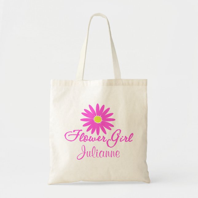Tote Bag Flower Girl Daisy/ Rose (Devant)