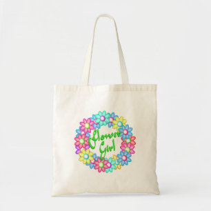 Tote Bag Flower Girl wreath