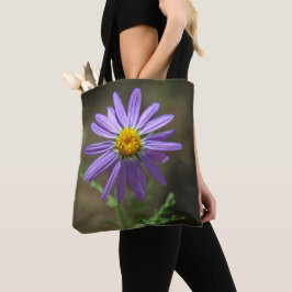 Tote Bag flower power pourpre