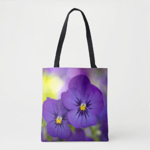 Tote Bag Flowers (homonymie)   Purple Pansies