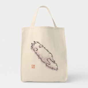 Tote Bag Fluffy Flop Cat