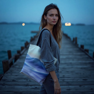 Tote Bag Fluide à dérive Twilight Abstrait