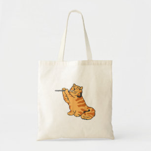 Tote Bag Flute Chat T Chemise Transverse Robe Flute Marquag
