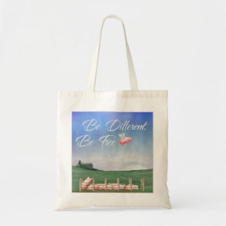 Tote Bag Flying Pig Soyez Différent