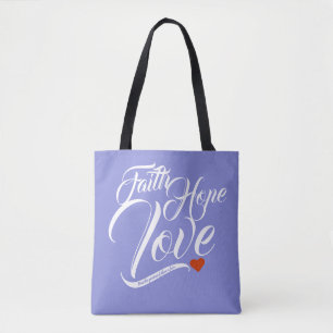 Tote Bag Foi Espoir et amour