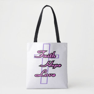 Tote Bag Foi, Espoir et Amour