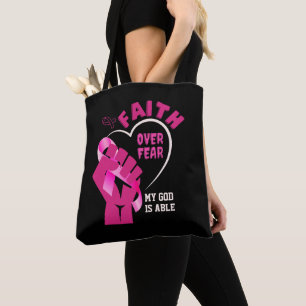 Tote Bag FOI SUR LA PEUR Sensibilisation au cancer du sein
