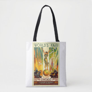 Tote Bag Foire mondiale de Chicago 1933 siècle de progrès
