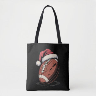 Tote Bag Football américain Santa Hat Sports Noël