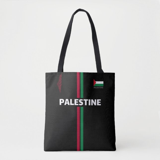 Tote Bag Football en Palestine libre - équipe du drapeau (Devant)