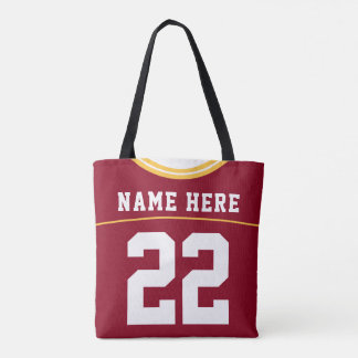 Tote Bag Football Jersey, Custom Name & Number Modèle