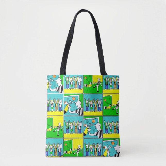 Tote Bag Footballeurs et fans (Devant)