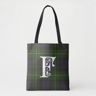 Tote Bag Forbes Clan Tartan Monogramme