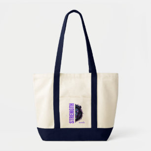 Tote Bag Force dans la foi Lion & Emblème croisé