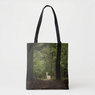 Tote Bag Forests   A White Tailed Deer in the Woods