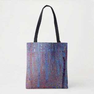 Tote Bag Forêt de hêtres par Gustav Klimt, Art Nouveau vint