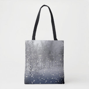 Tote Bag Forêt de neige d'hiver