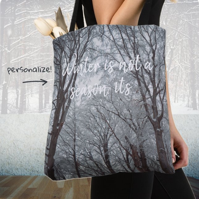 Tote Bag Forêt d'hiver de Foggy (Créateur téléchargé)