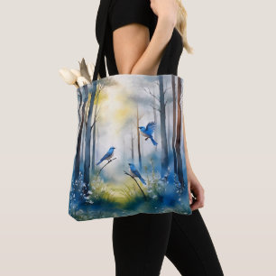 Tote Bag Forêt Scénique de Merlesbleus des Bois