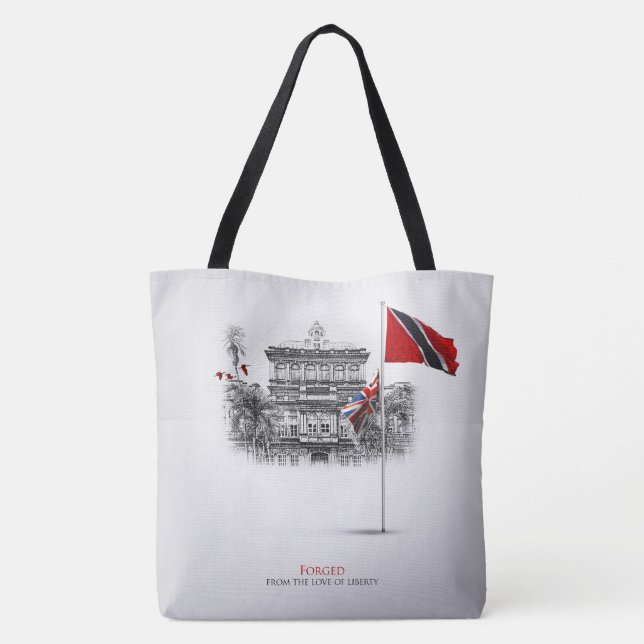 TOTE BAG FORGÉ : TRINIDAD & TOBAGO 8.31.62 (Dos)