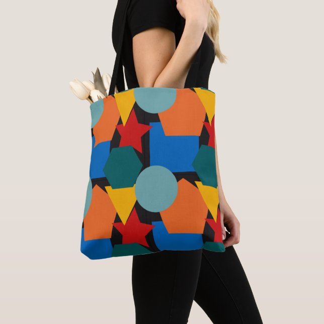 Tote Bag Formes Bauhaus (De près)