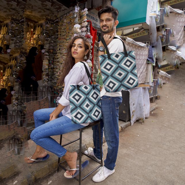 Tote Bag Formes diagonales (Créateur téléchargé)