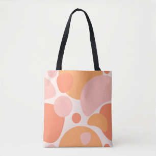 Tote Bag Formes organiques douces Impression artistique