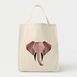 Tote Bag Formes simples Géométrie Tête d'éléphant