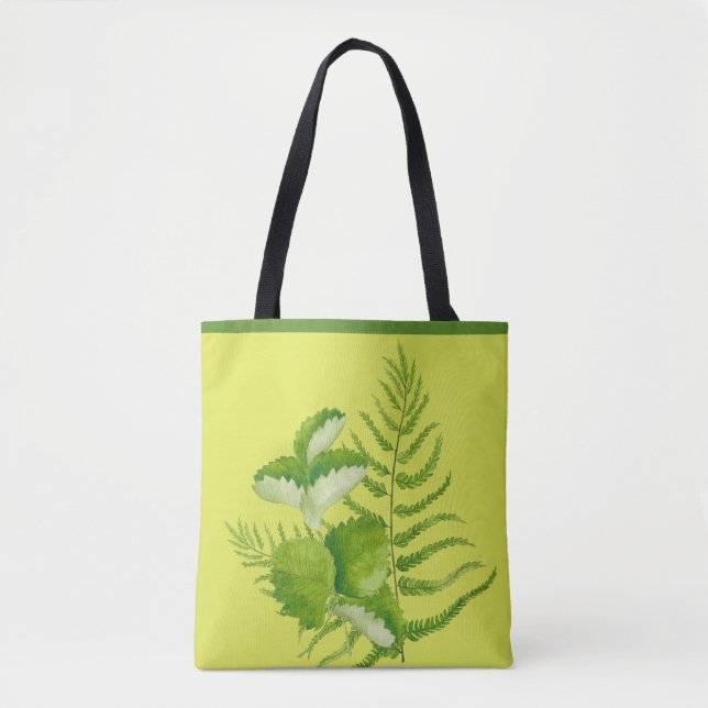 Tote Bag Formulaires en vert sur une Fourre-tout (Devant)