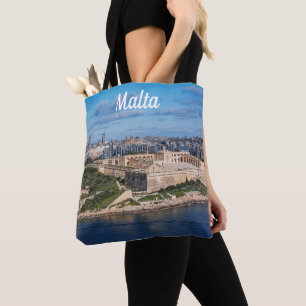 Tote Bag Fort Manoel et Sliema de La Valette, Malte