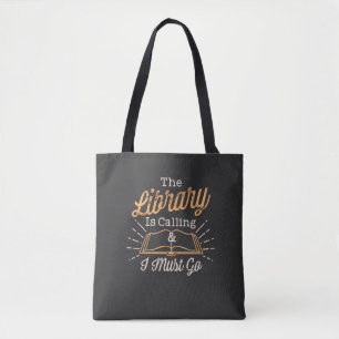 Tote Bag Fou de livres - La bibliothèque appelle