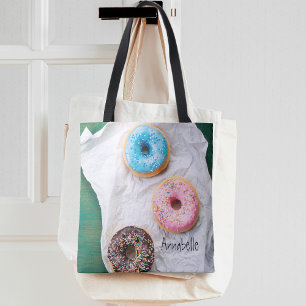 Tote Bag Fou pour les beignets   Personnalisé