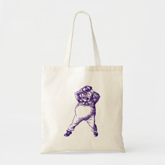 Tote Bag Fou Tweedle le pourpre encré par Dee