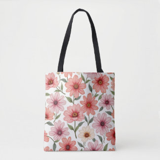 Tote Bag Fourre-tout à fleurs