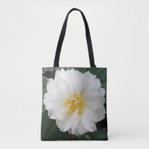 Tote Bag Fourre-tout à fleurs blanches de Camellia