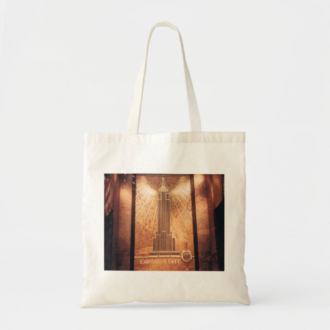Tote Bag Fourre-tout avec Empire State Building Design (Devant)