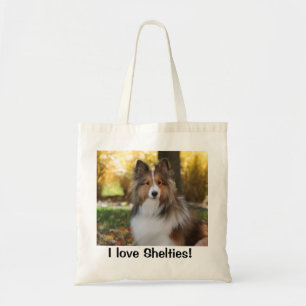 Tote Bag Fourre-tout avec la photo de Sheltie