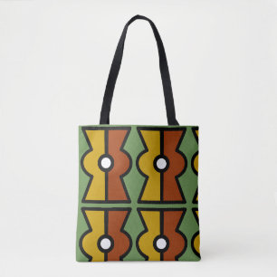 Tote Bag Fourre-tout aztèque avec panneau Ollin (mouvement)