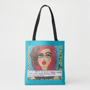 TOTE BAG FOURRE-TOUT BAG-ALL QUE JE VEUX FAIRE EST DE