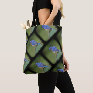 Tote Bag Fourre-tout Blue and Green Bluebird pour les amate
